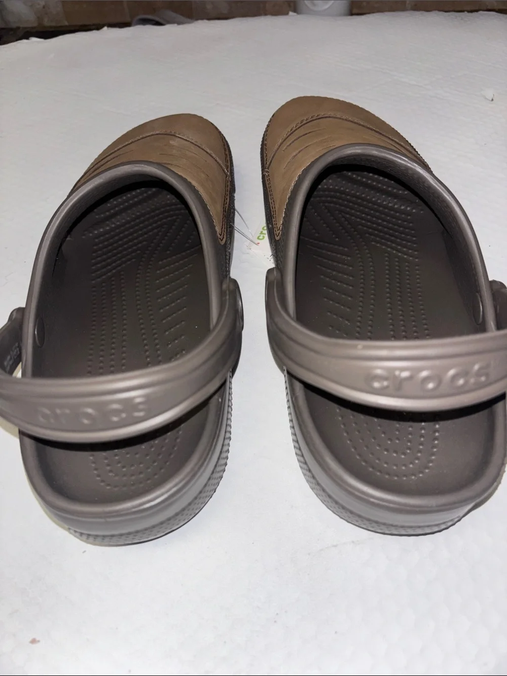 Men’s Stylish Slip On Bogota Crocs Chocolate Brown 11038-280 Size 12 NWT
